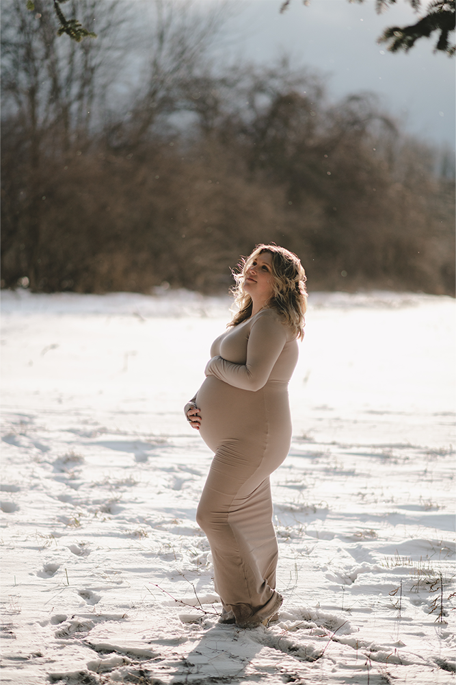 Founder posing in snow